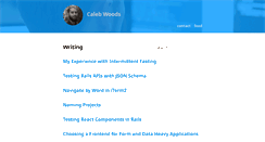Desktop Screenshot of calebwoods.com